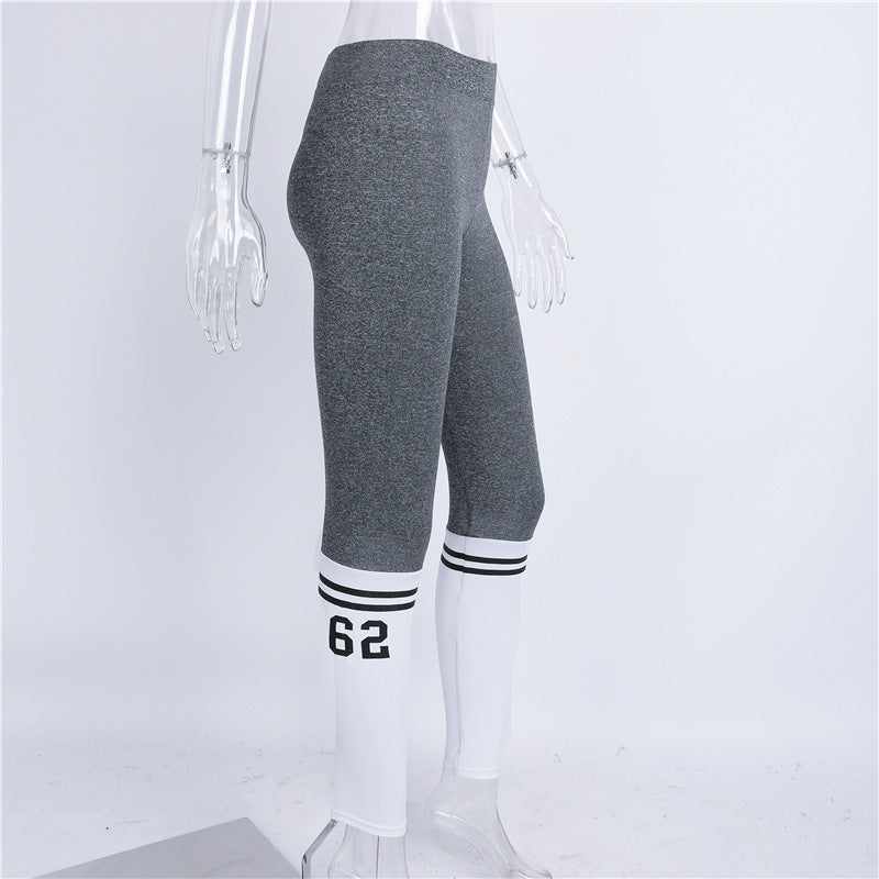 Gray & White Two Bars thights