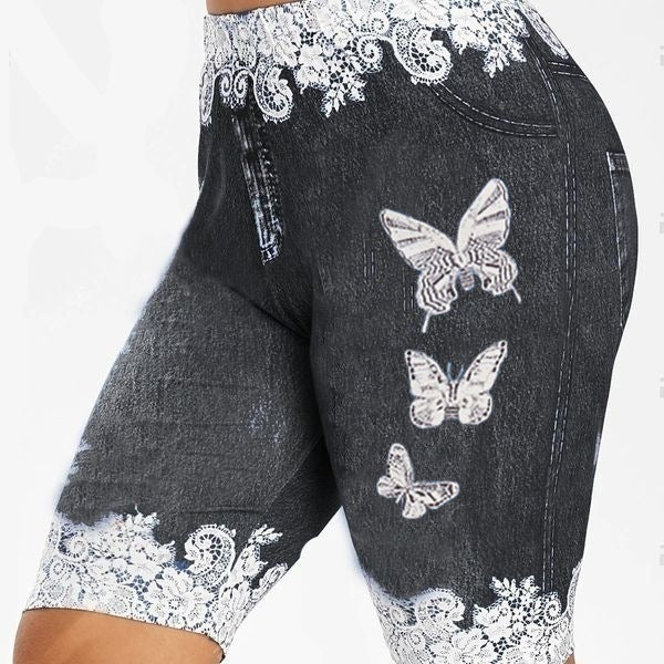 Butterfly print thights