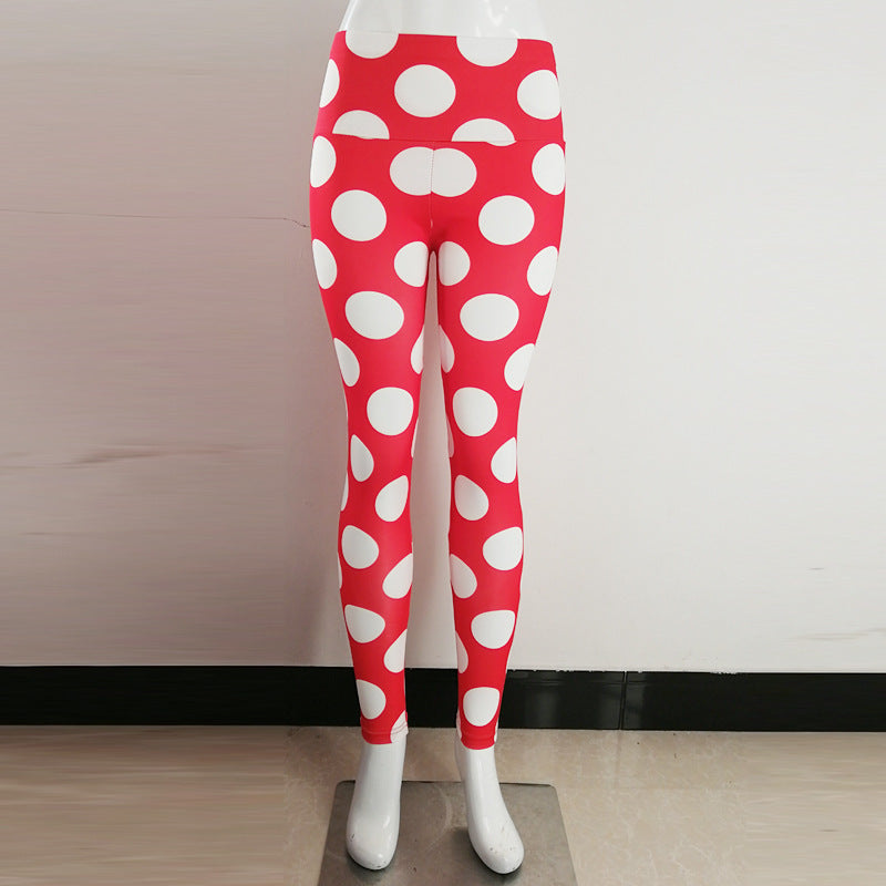 Red bottom white circle thights