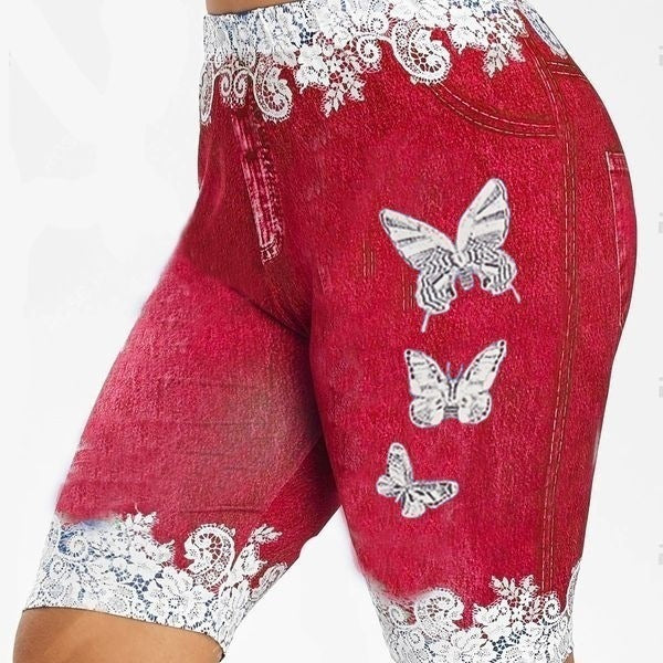 Butterfly print thights