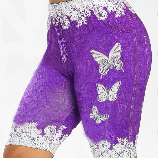 Butterfly print thights