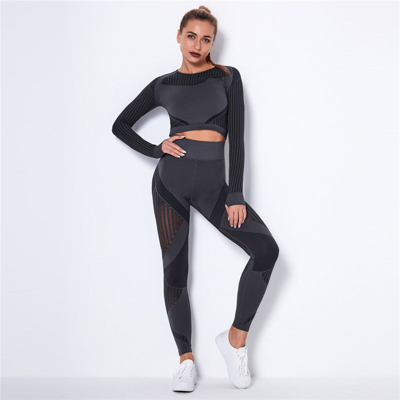 two-piece fitness suit