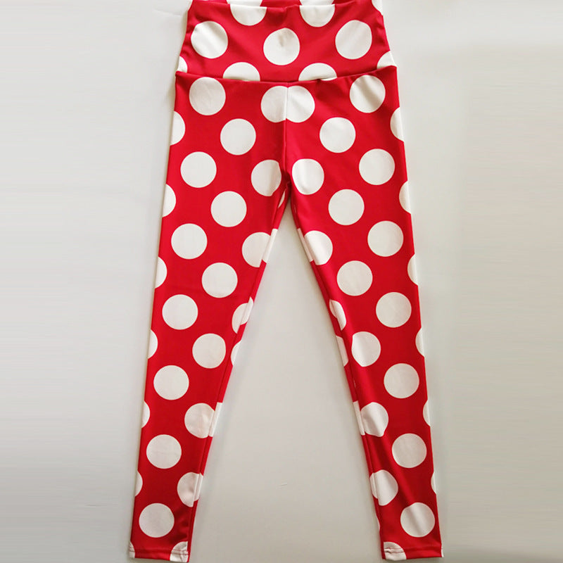 Red bottom white circle thights