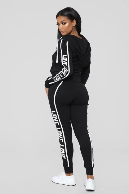 Ladies fitness two-piece suit