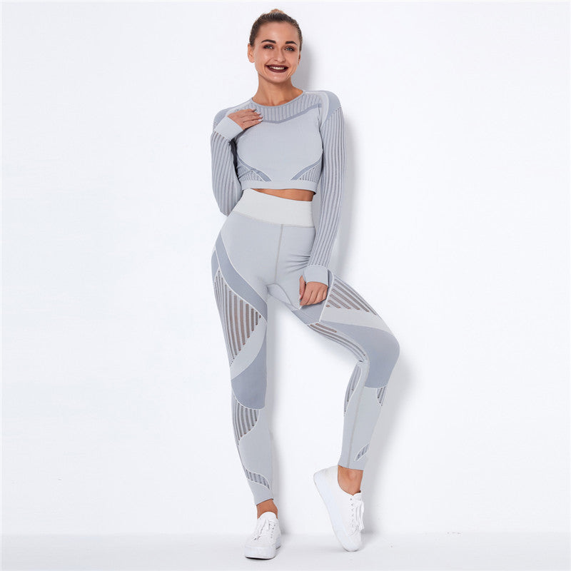two-piece fitness suit