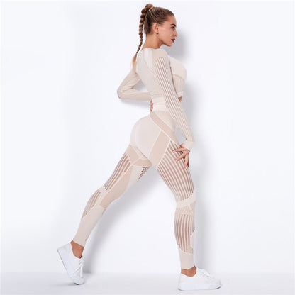 two-piece fitness suit
