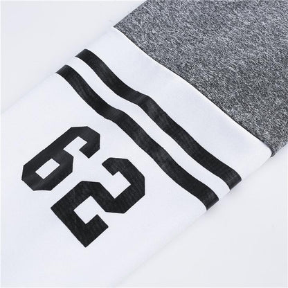 Gray & White Two Bars  thights