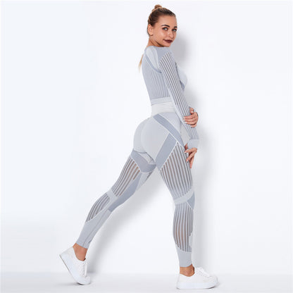 two-piece fitness suit