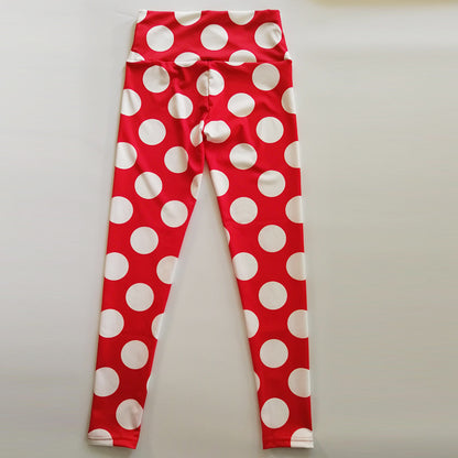 Red bottom white circle  thights