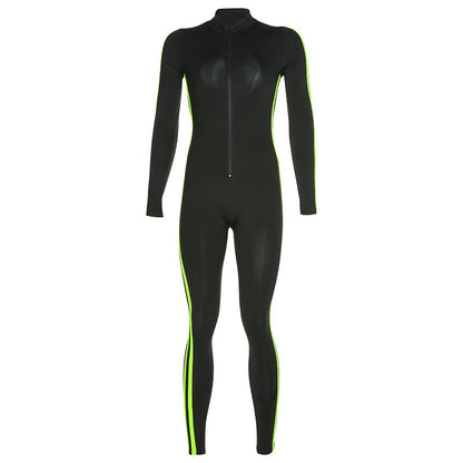 Zipper Slim Fitness suit