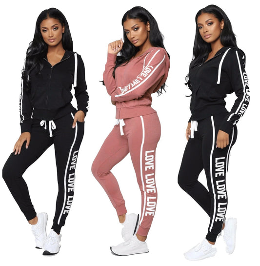 Ladies fitness two-piece suit