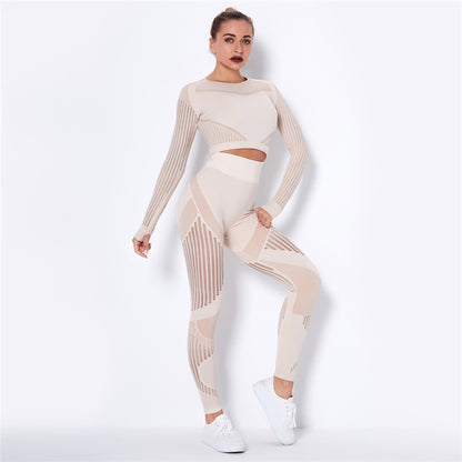 two-piece fitness suit