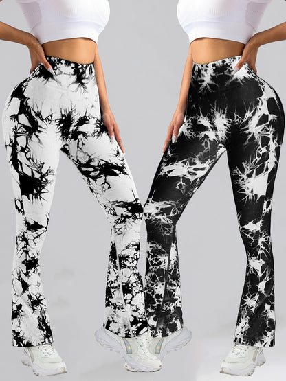 2 Pack Tie Dyed High Waisted