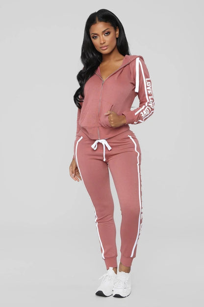 Ladies fitness two-piece suit