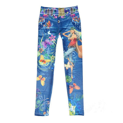 Denim Printed thights