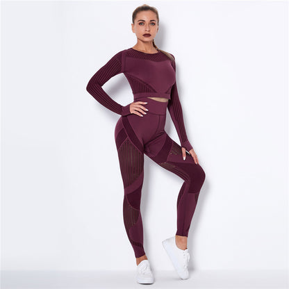 two-piece fitness suit