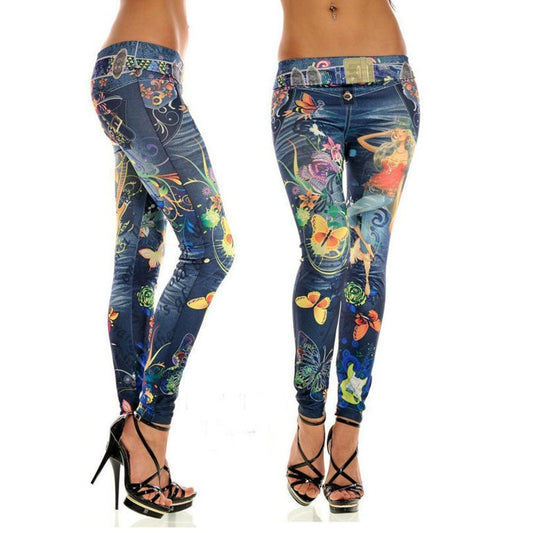 Denim Printed thights