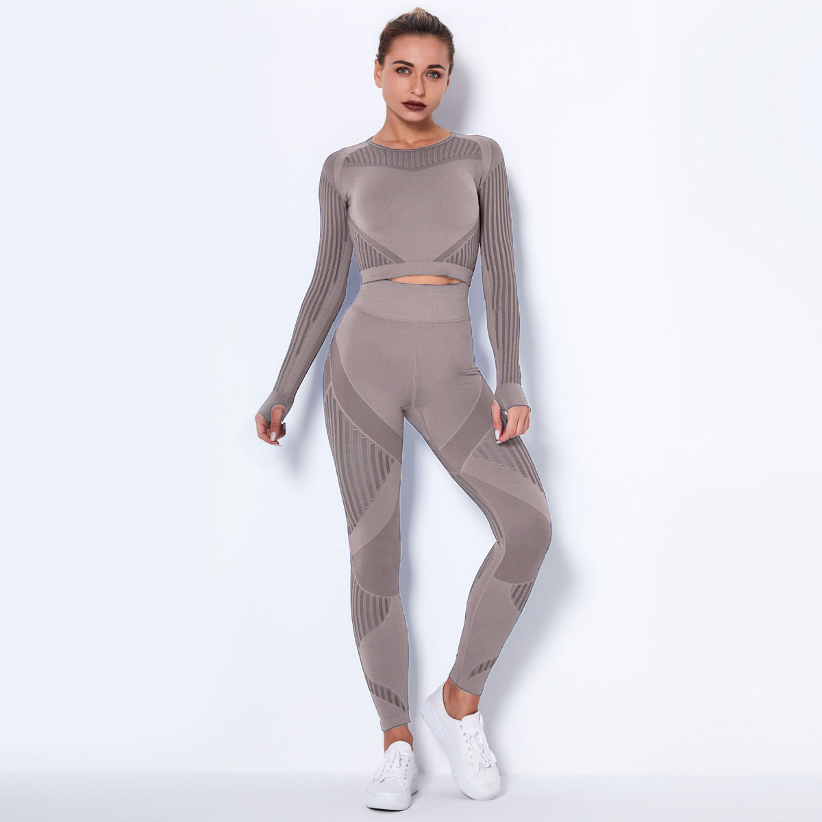 two-piece fitness suit