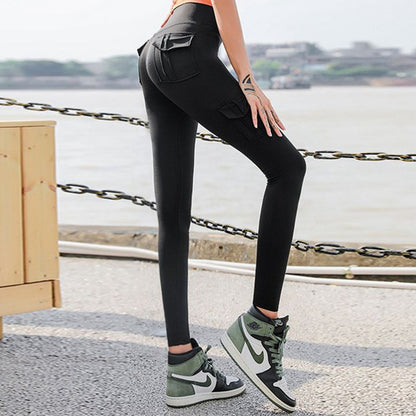 High Waist Leggings with Pockets  Scrunch Butt