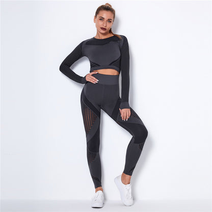 two-piece fitness suit