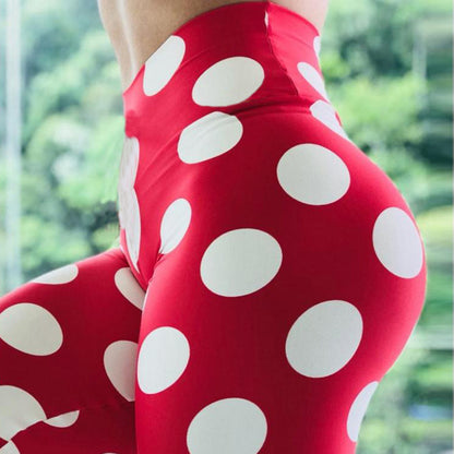 Red bottom white circle  thights