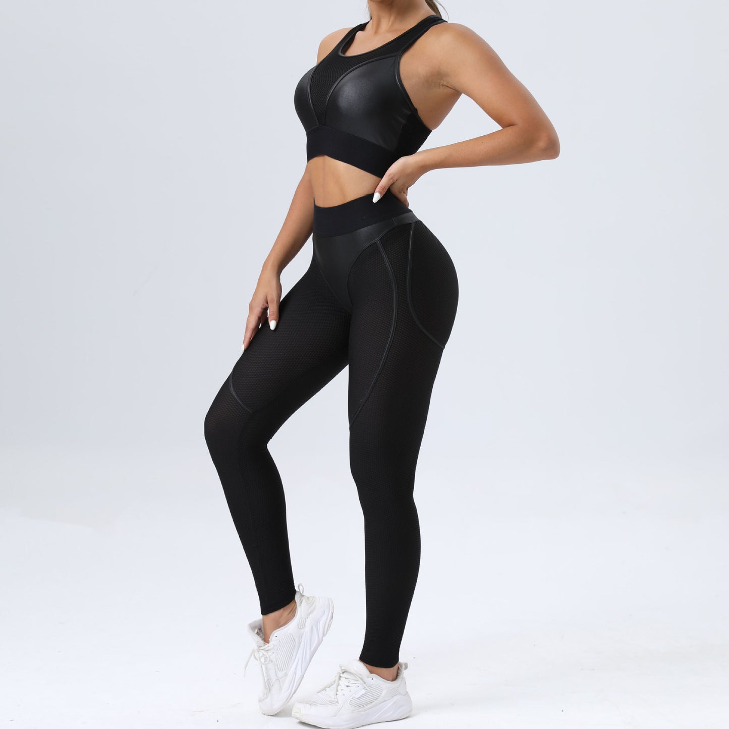 Two-piece Set  Sexy Sports Bra