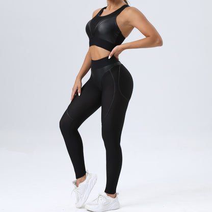 Two-piece Set  Sexy Sports Bra