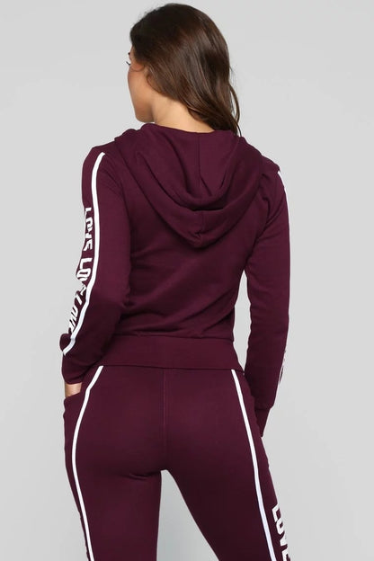 Ladies fitness two-piece suit