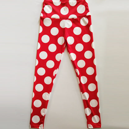 Red bottom white circle  thights