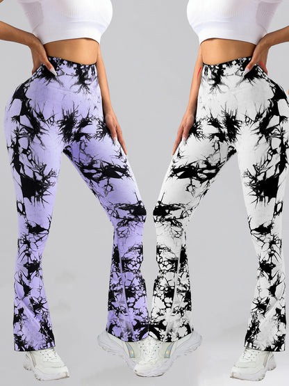 2 Pack Tie Dyed High Waisted