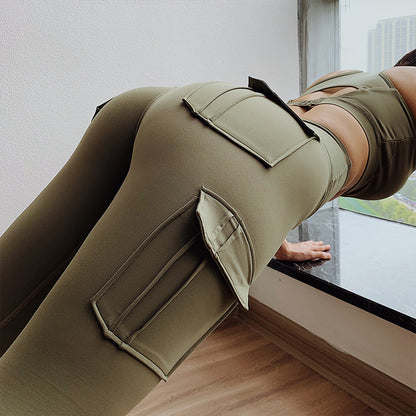 High Waist Leggings with Pockets  Scrunch Butt