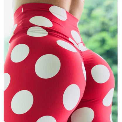 Red bottom white circle  thights