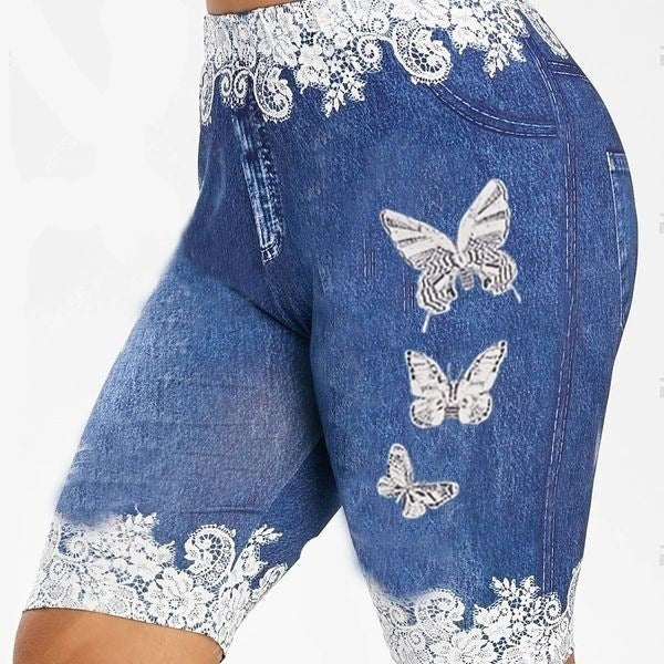 Butterfly print thights