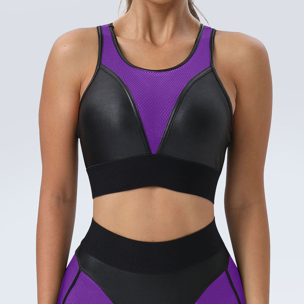 Two-piece Set  Sexy Sports Bra