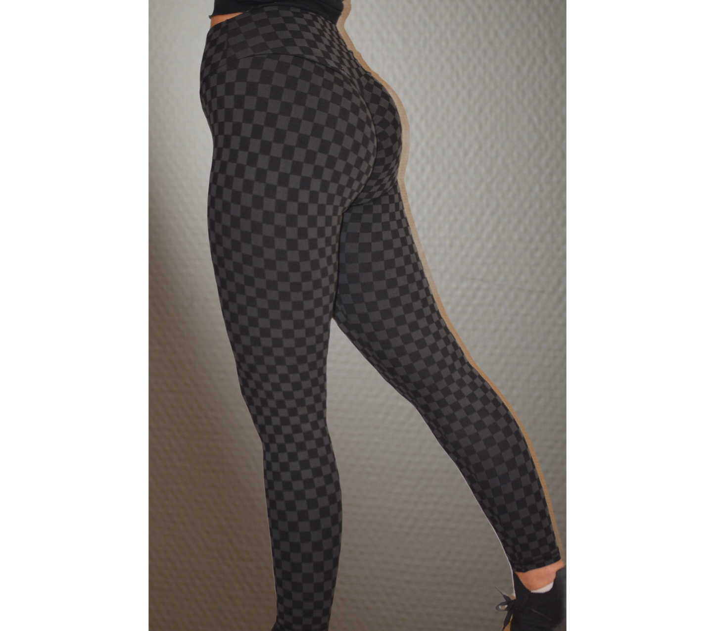 Sort Chess design tights