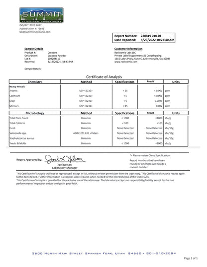 Creatine MH Powder