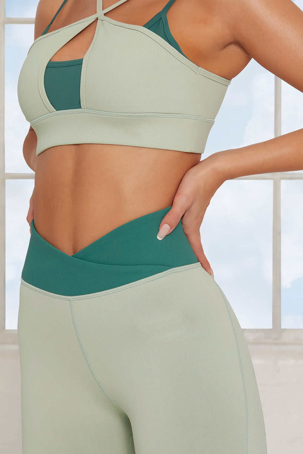 Two-piece Set Candy Color Suit