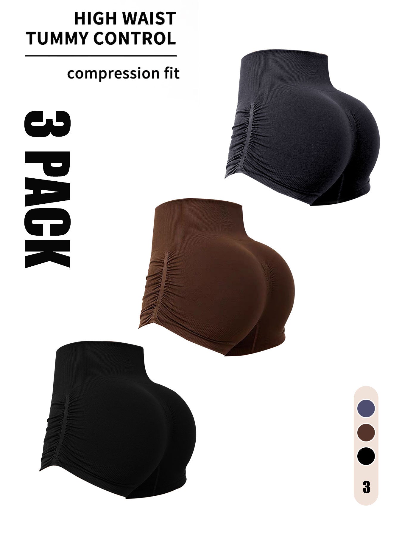 3 Pack Workout Shorts