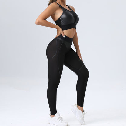 Two-piece Set  Sexy Sports Bra