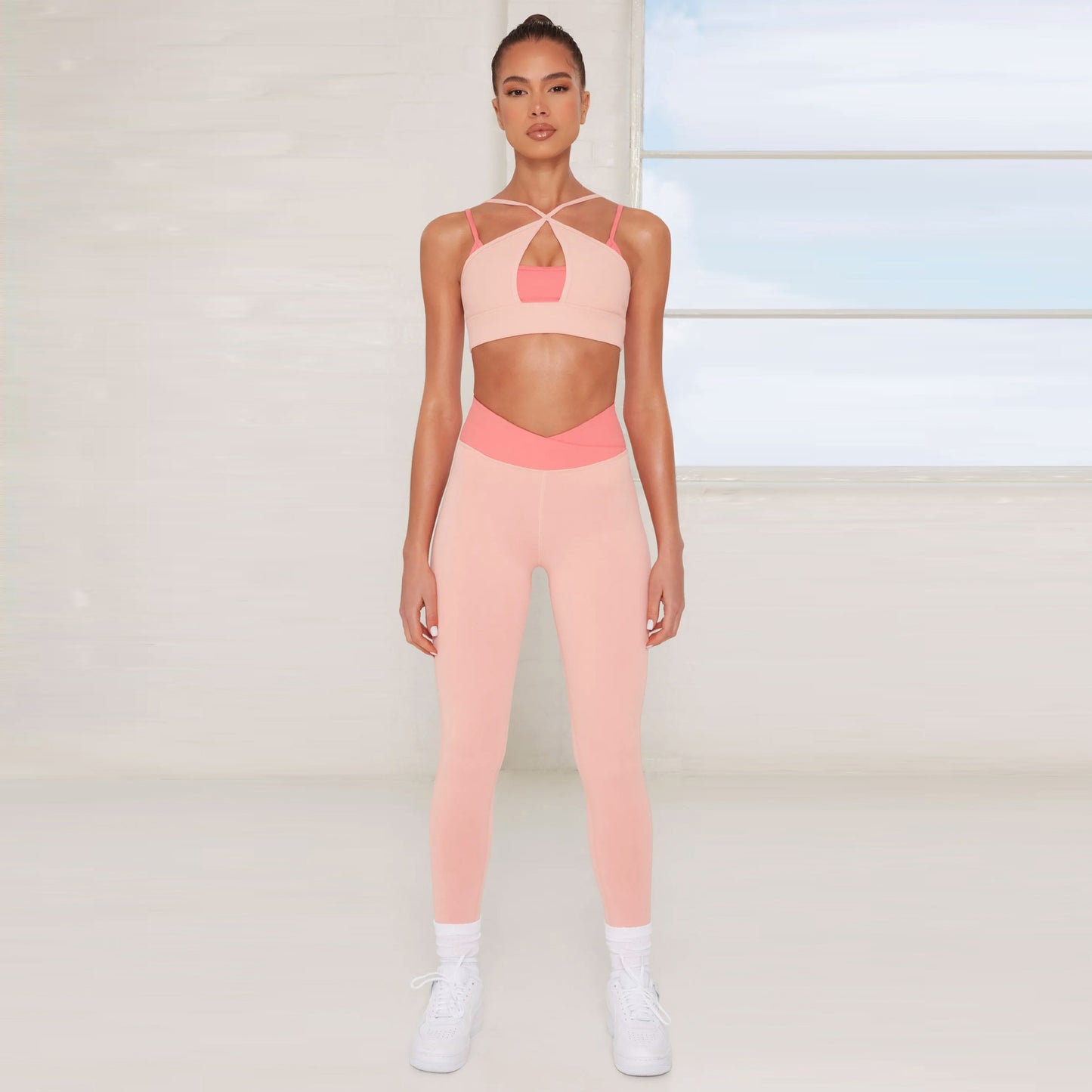 Two-piece Set Candy Color Suit