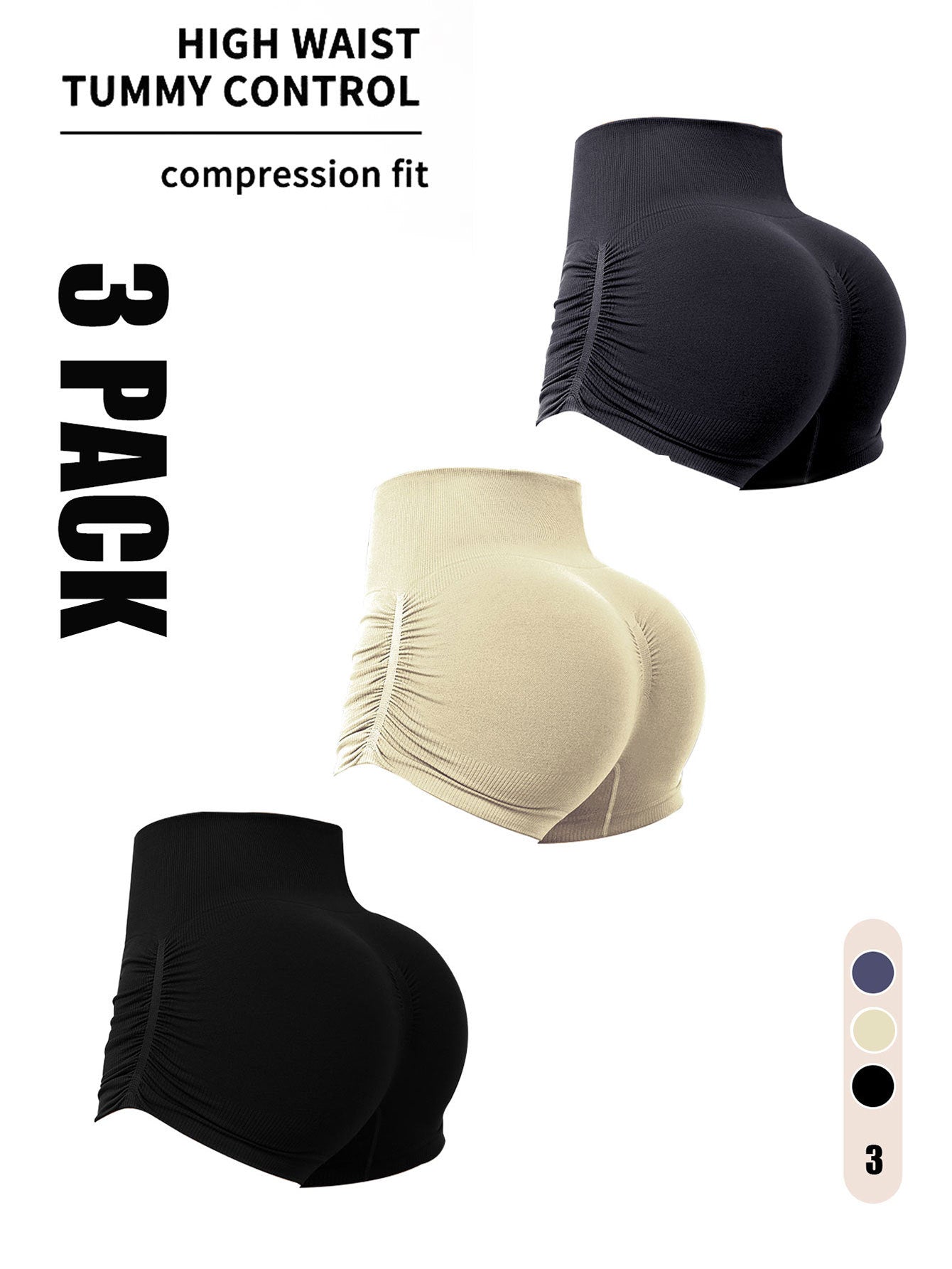 3 Pack Workout Shorts