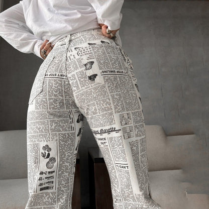 Woman Fashion Beige  Pants