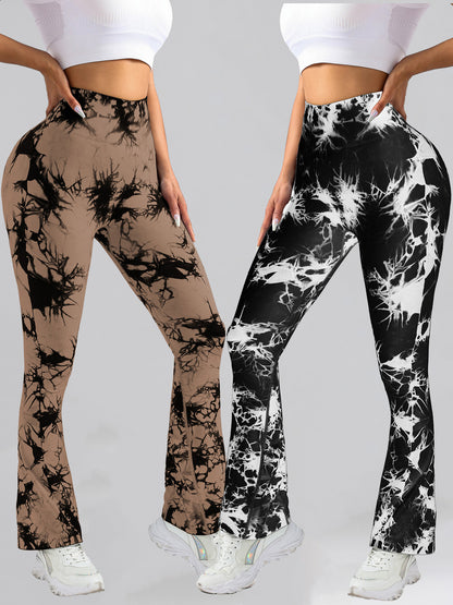2 Pack Tie Dyed High Waisted